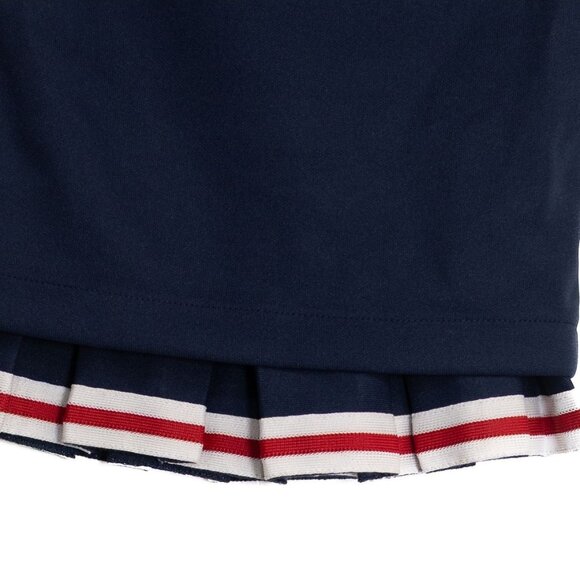 Cheer Kids Size 4 Girls Navy & White Cheerleading Outfit With Red Stripe Youth - Picture 5 of 6